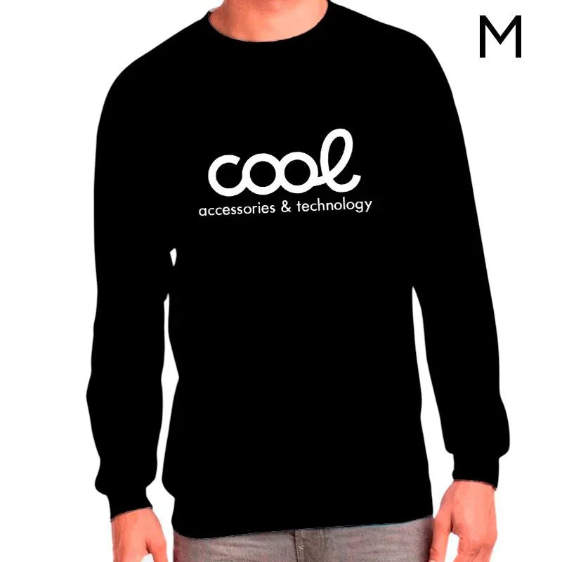 Textil Sudadera Cool Accesorios (Talla M) Unisex Negro - PixelPlaza
