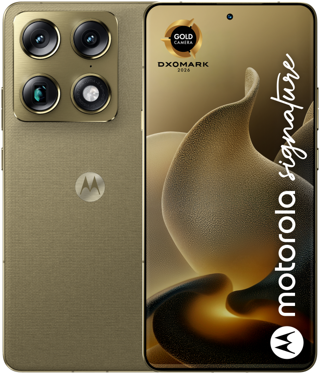 Motorola signature 17,2 cm (6.78") SIM doble Android 16.0 5G USB Tipo C 16GB 512GB 5200 mAh Oro