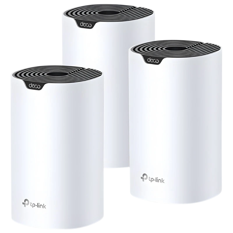 TP-Link Deco S4 Pack de 3 WiFi AC1200 Doble banda 2 puertos 2 antenas Router mesh