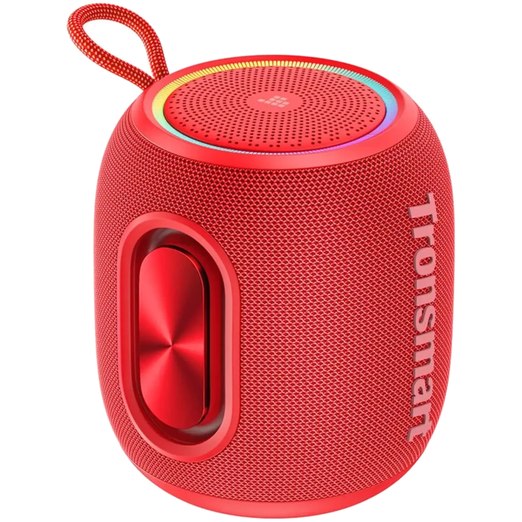Tronsmart T8 Mini Rojo 16W 20h IPX7 manos libres luces RGB entrada AUX Altavoz Bluetooth 5.3
