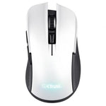 Ratón Gaming Inalámbrico Trust Gaming GXT 923W YBAR/ Batería recargable/ Hasta 7200 DPI/ Blanco
