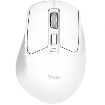 Ratón Inalámbrico Trust Niven Confort 26022/ Batería recargable/ Hasta 3200 DPI/ Blanco