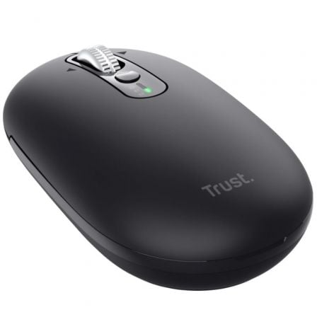 Ratón Inalámbrico Trust Seron 26018/ Batería recargable/ Hasta 3200 DPI/ Negro