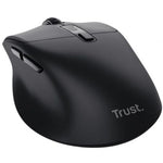 Ratón Ergonómico Inalámbrico Trust Zevo 25991/ Batería recargable/ Hasta 4000 DPI/ Negro