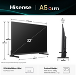 Hisense 32A5Q 81,3 cm (32") Full HD Smart TV WiFi Negro