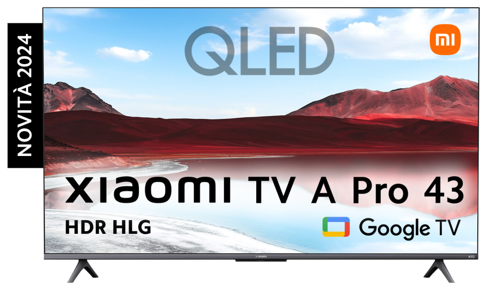 Xiaomi TV A Pro 43'' 109,2 cm (43") 4K Ultra HD Smart TV WiFi Gris, Titanio