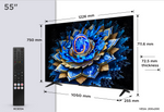 TCL T69C 55T69C Televisor 139,7 cm (55") 4K Ultra HD Smart TV WiFi Negro 350 cd / m²