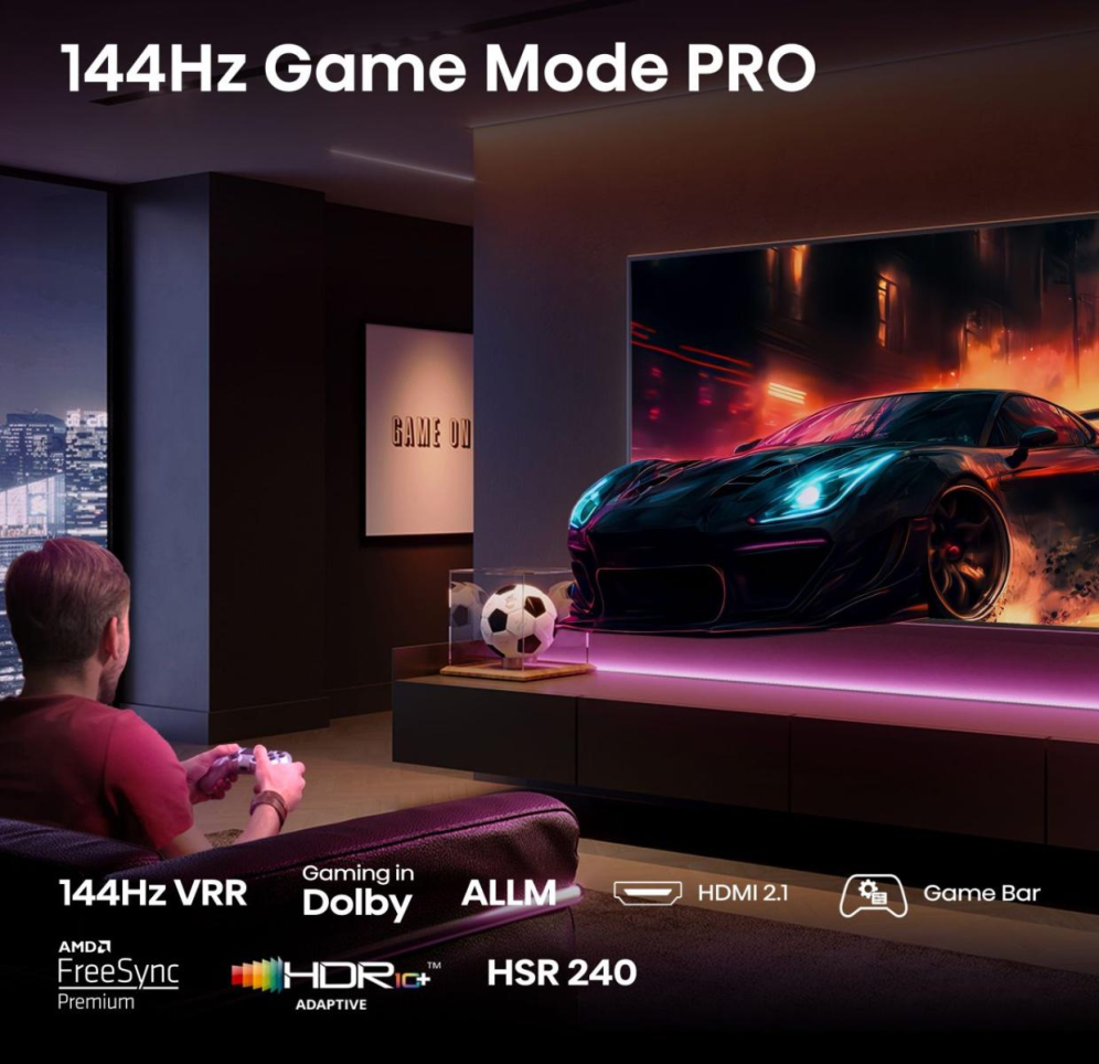 Hisense 100E7Q PRO 2,54 m (100") 4K Ultra HD Smart TV WiFi Negro