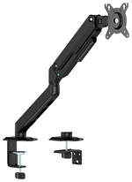 Aisens Soporte de Mesa Eco Contrapeso Giratorio e Inclinable para Monitor/TV 9kg (3 Pivotes, 1 Brazo) de 17-32, Negro