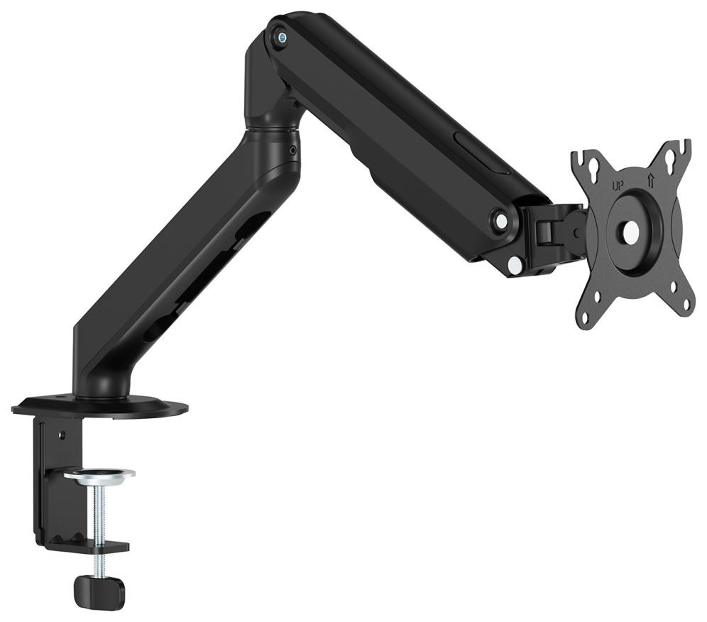 Aisens Soporte de Mesa Eco Contrapeso Giratorio e Inclinable para Monitor/TV 9kg (3 Pivotes, 1 Brazo) de 17-32, Negro