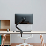 Aisens Soporte de Mesa Eco Contrapeso Giratorio e Inclinable para Monitor/TV 9kg (3 Pivotes, 1 Brazo) de 17-32, Negro