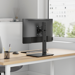 Aisens Soporte de Mesa Con Peana Eco Giratorio e Inclinable para Monitor/TV 12kg de 17-34, Negro