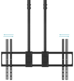 TooQ Soporte de Techo Extensible con doble mástil para Pantallas 60”-120", Negro