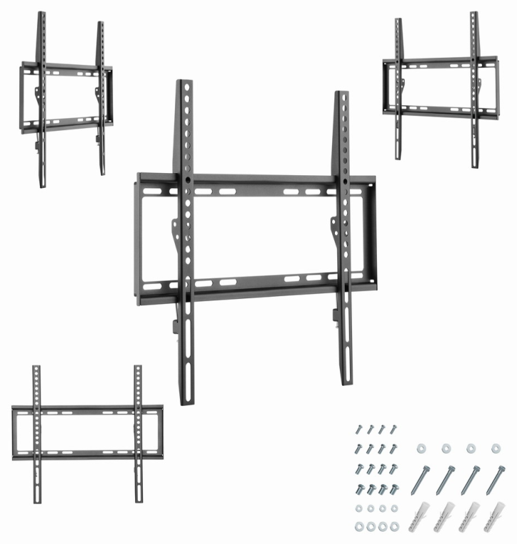 Gembird WM-55F-04 soporte para TV 139,7 cm (55") Negro