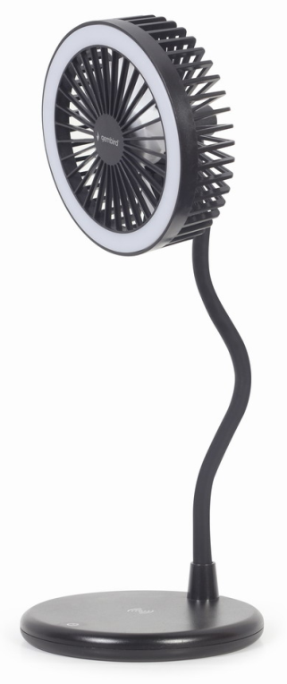 Gembird TA-WPC10-LEDFAN-01 ventilador Negro