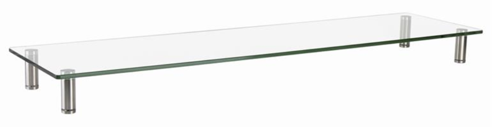 Gembird MS-TABLE-GL-01 soporte para TV Transparente