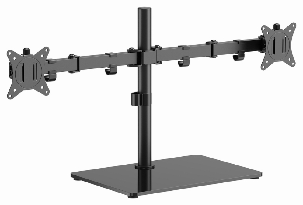 Gembird MS-D2ST-01 soporte para monitor 81,3 cm (32") Escritorio Negro