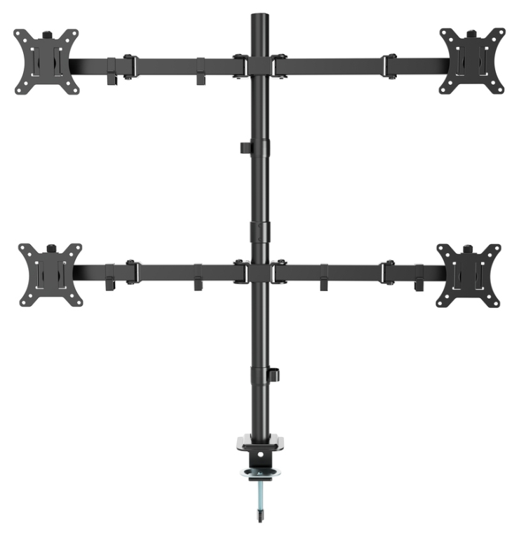 Gembird MA-D4-01 soporte para monitor 81,3 cm (32") Escritorio Negro