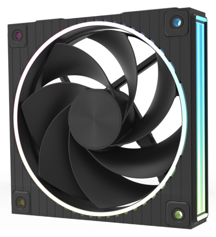 Zalman ZM-DF120R Placa base Ventilador 12,4 cm Negro 1 pieza(s)