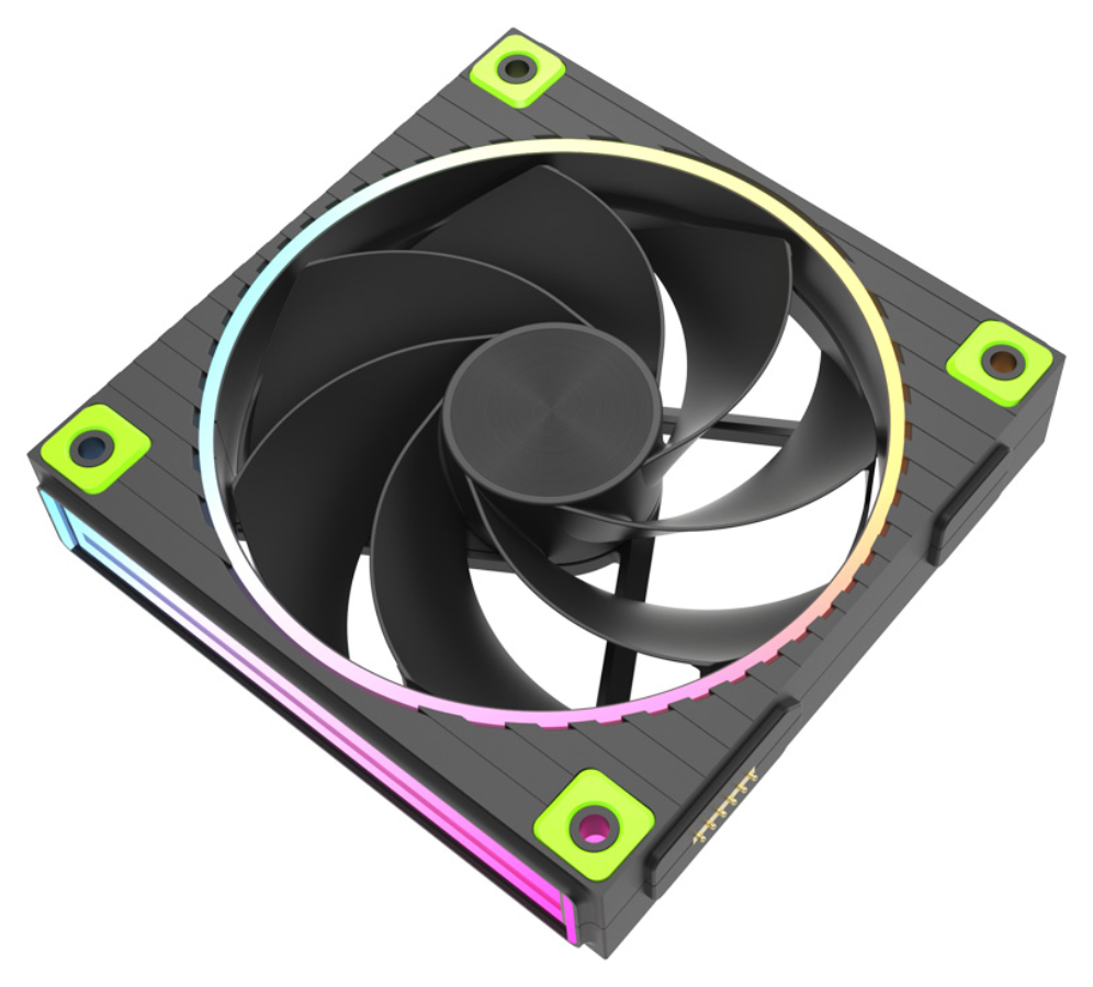 Zalman ZM-DF120R A3 Placa base Ventilador 12,4 cm Negro 1 pieza(s)
