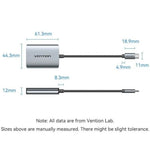 Cable Conversor Vention ACZHB/ USB Tipo-C Macho - 2x HDMI Hembra/ Gris