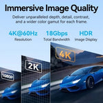 Cable HDMI 4K Vention ALMBD/ HDMI Macho - HDMI Macho/ 50cm/ Negro