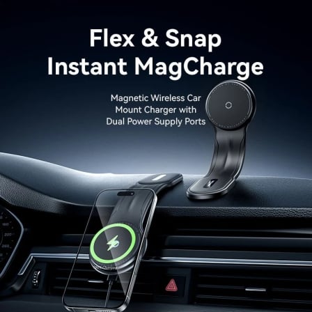 Cargador de Coche Inalámbrico Vention KSJB0/ 15W