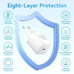 Cargador de Pared GaN Vention FEZW0-EU/ 1xUSB Tipo-C/ 30W