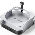 Docking para Mac Mini USB Tipo-C Vention THIHAG/ Ranura SSD M.2/ 4xUSB/ 1xUSB Tipo-C/ 1xDisplayPort 4K/ 1xLector Tarjeta