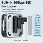 Docking para Mac Mini USB Tipo-C Vention THIHAG/ Ranura SSD M.2/ 4xUSB/ 1xUSB Tipo-C/ 1xDisplayPort 4K/ 1xLector Tarjeta