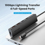 Hub USB Tipo-C 3.2 Vention CKDBB/ 2xUSB/ 2xUSB Tipo-C/ 1xUSB Tipo-C PD