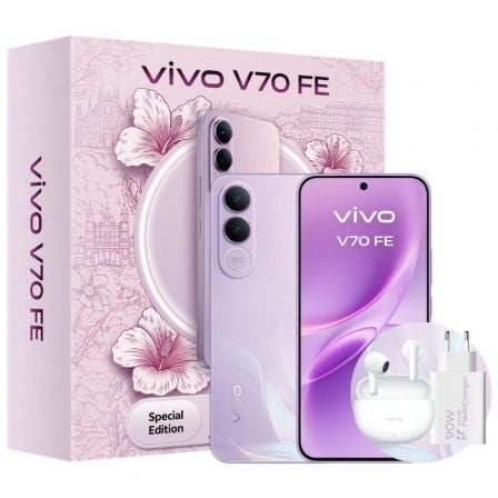 Vivo V70 FE 5G Incluye Cargador Auriculares 6,83" Púrpura #purpura