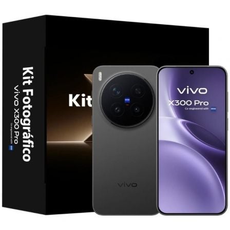 Smartphone Vivo X300 Pro 16GB/ 512GB/ 6.78"/ 5G/ Negro + Kit fotográfico Vivo X300 Pro