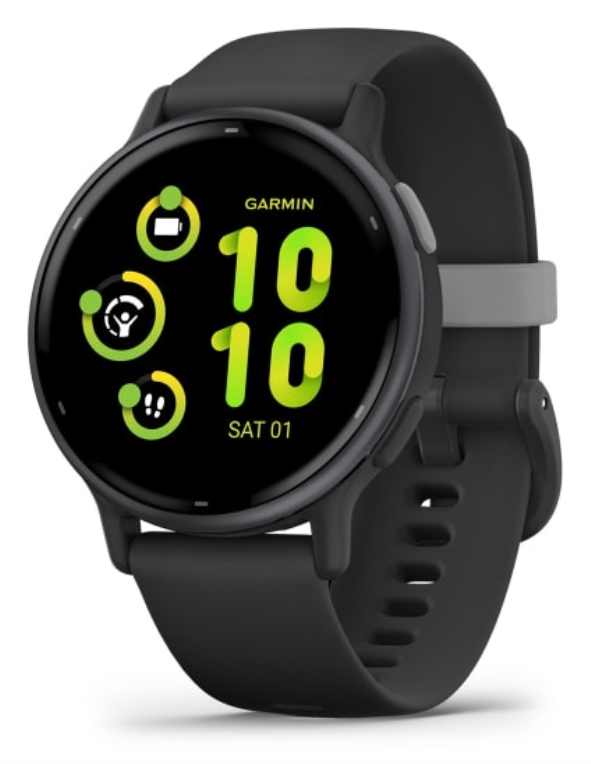 Garmin Vivoactive 5 3,05 cm (1.2") AMOLED 42 mm Digital 390 x 390 Pixeles Pantalla táctil Negro WiFi GPS (satélite)