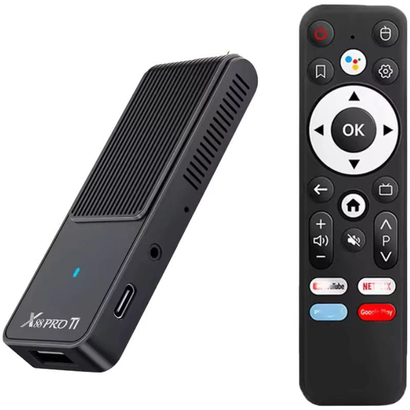 X88 Pro T1 2GB/16GB Android 14 4K WiFi 6 Bluetooth 5.0 RK3518 TV Stick
