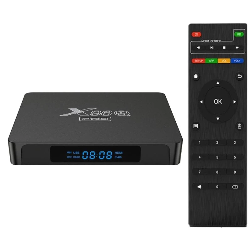 X96Q PRO 1GB/8GB Android 10 4K WiFi doble banda Bluetooth H313 TV Box
