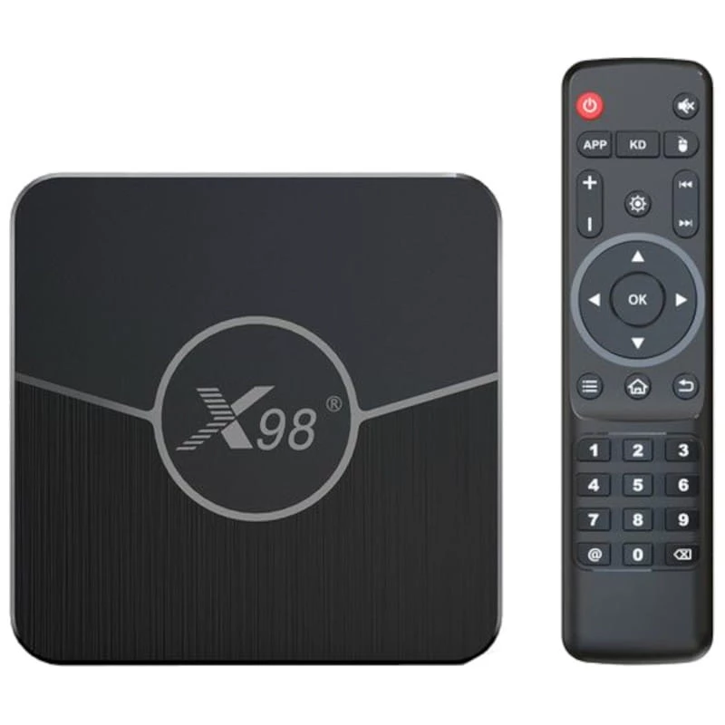 X98 Plus 4GB/32GB Android 11 4K WiFi doble banda Bluetooth S905W2 TV Box