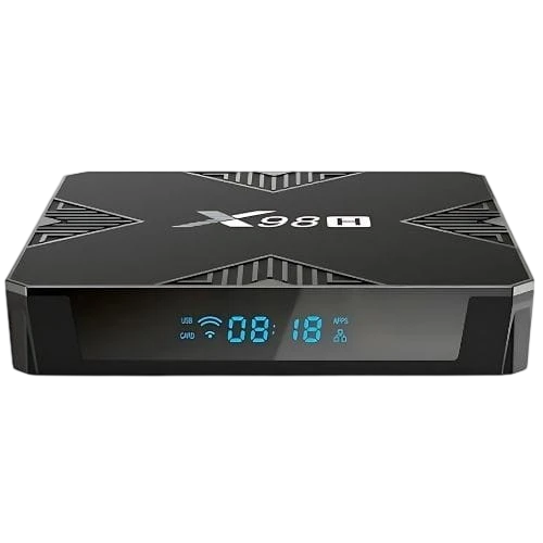 X98H 2GB/16GB Negro Android 12 4K WiFi doble banda Bluetooth H618 TV Box