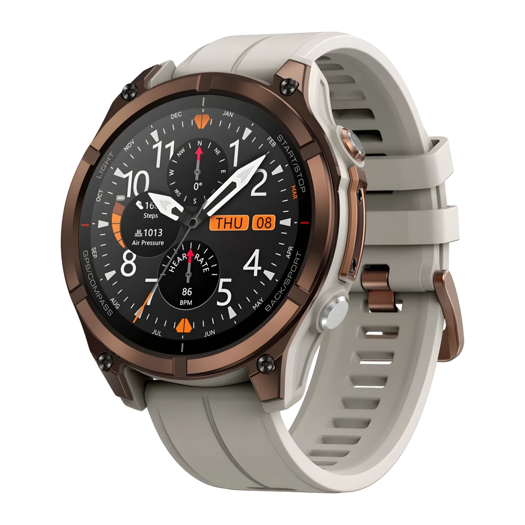 Zeblaze Stratos 4 Pro Bronce 1,43 pulgadas AMOLED 30 días +170 deportes 5ATM IP69K Smartwatch
